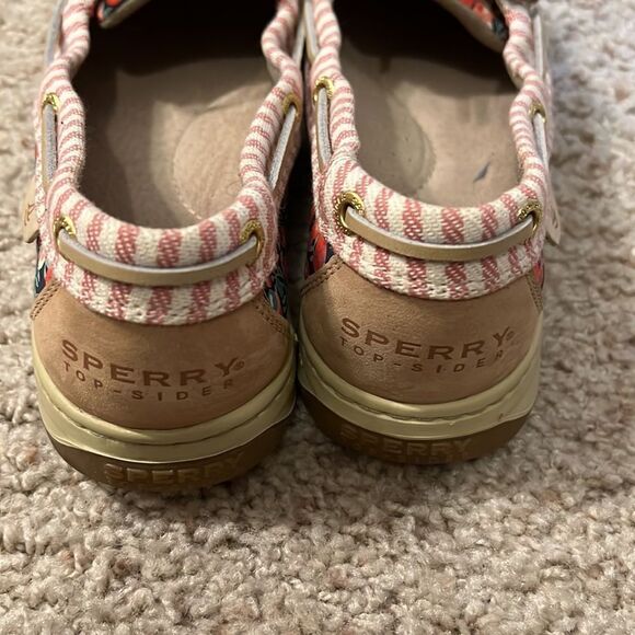 Sperry Top Sider Women’s Beige Floral Slip On Shoes Sz 8M - Picture 5 of 7